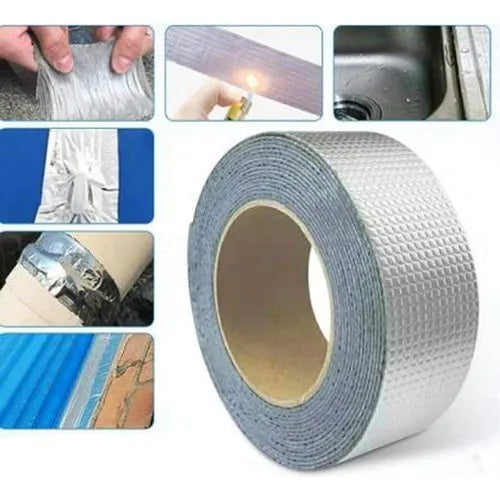 Silver Waterproof Tape Adhesive Duct Tape For Repair Roof (Size: 1 Meter)