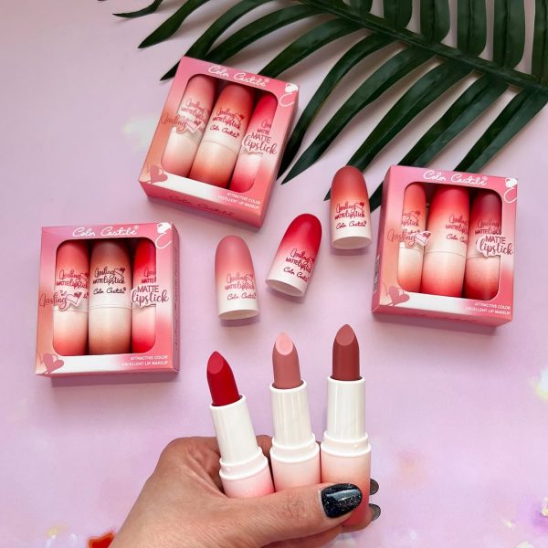 Color Castle High Coverage & Long Lasting Lipstick [pack Of 3]