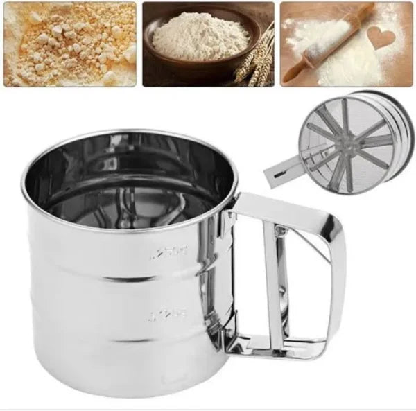 Flour Sifter, Stainless Steel