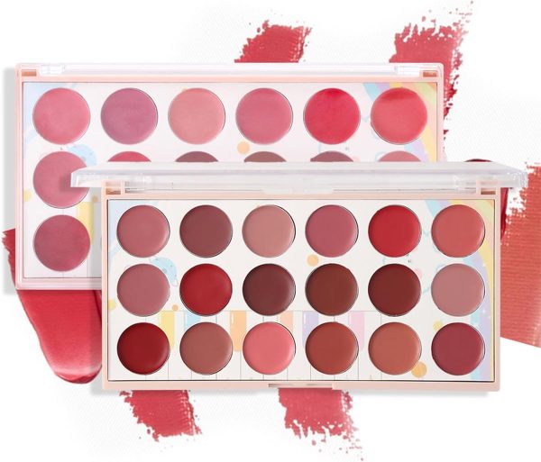 Moccallure Professional 18-colors Lipstick Kit – Long-lasting