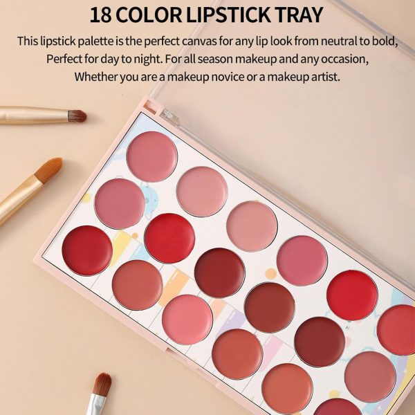 Moccallure Professional 18-colors Lipstick Kit – Long-lasting