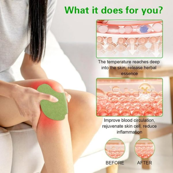 Herbal Knee Pain Relief Patches - 100% Results, Pack Of 12