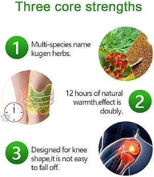 Herbal Knee Pain Relief Patches - 100% Results, Pack Of 12
