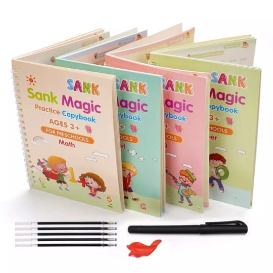 Pack Of 4 Sank Magic Book Practice