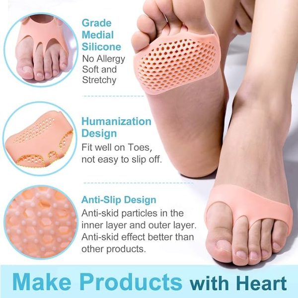 Forefoot Insole Shoes Pain Relief Pads For Men And Women