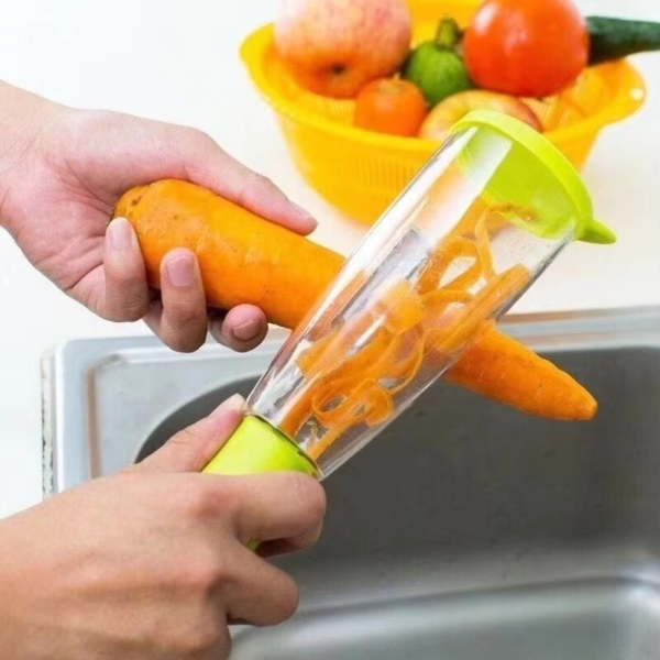 Stainless Steel Multifunctional Vegetable Fruit Peeler With Storage Box