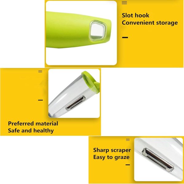 Stainless Steel Multifunctional Vegetable Fruit Peeler With Storage Box