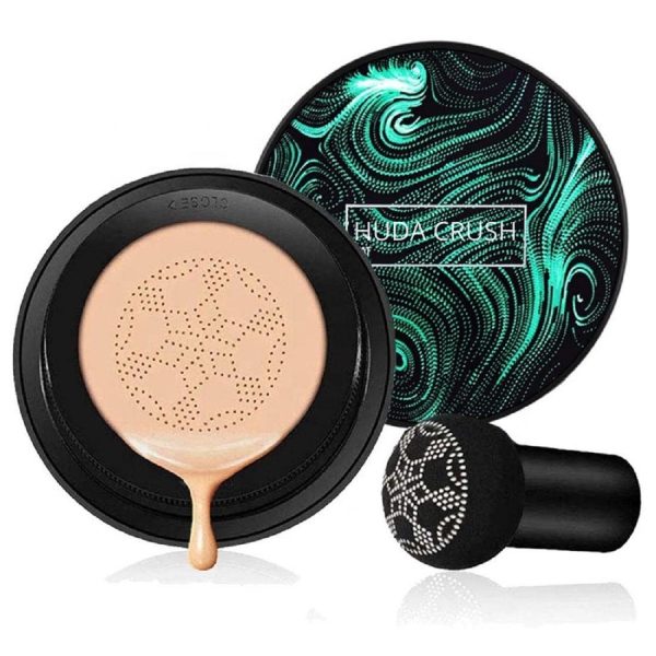 Sunisa Waterproof Mushroom Head Air Cushion Foundation – Bb & Cc Cream With Moisturizing Liquid Base