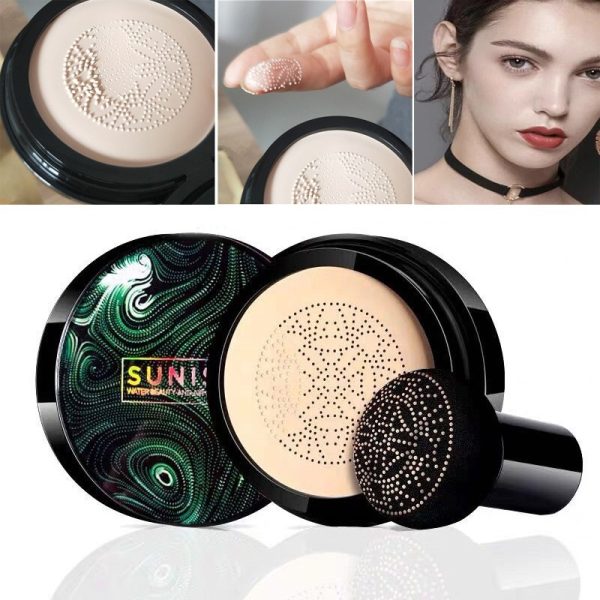 Sunisa Waterproof Mushroom Head Air Cushion Foundation – Bb & Cc Cream With Moisturizing Liquid Base