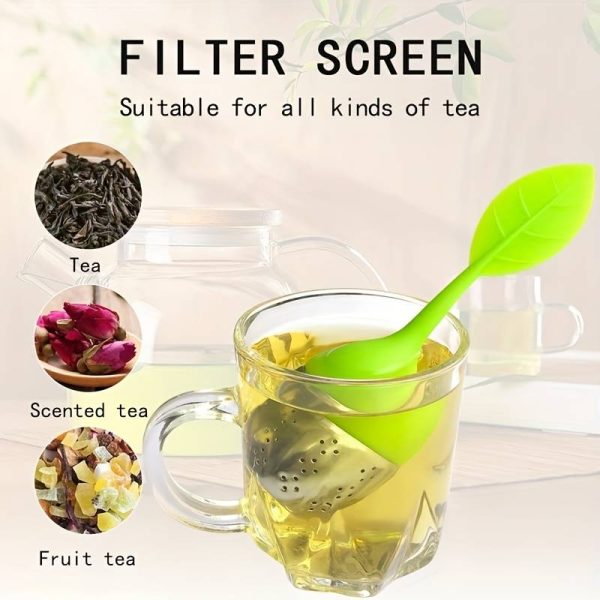 Tea Infuser, 2 In 1 Silicone Tea Infuser,