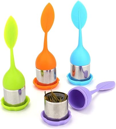 Tea Infuser, 2 In 1 Silicone Tea Infuser,