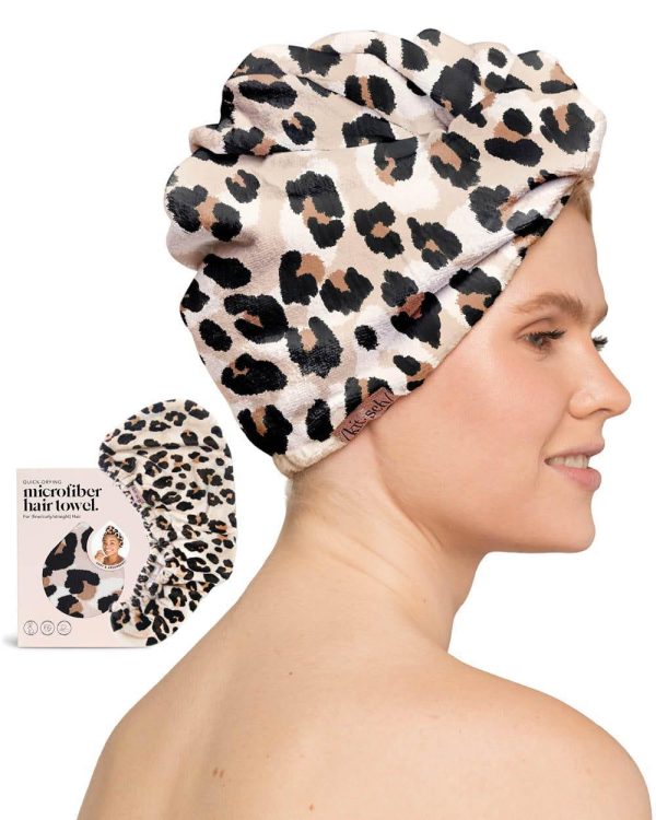 Terry Cotton Printed Hair Towel (1 pc) (random Design) – Quick‑dry Multicolor Wrap For Salon & Home Use, Standard Size